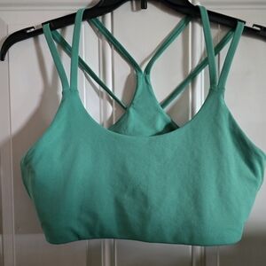 Fabletics Teal Strappy Sports Bra